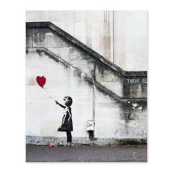 額装　バンクシー　模写「BANKSY」手描きの油彩画　サインあり　鑑定書あり 額装 バンクシー 模写「BANKSY」手描きの油彩画 サインあり 鑑定